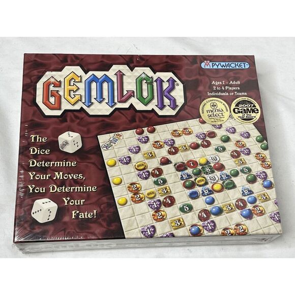 Gemlok Dice board game Pywacket Mensa Select 2007 Game of Year - Picture 1 of 6